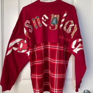 New 2021 Disneyland Holiday Spirit Jersey Red Plaid